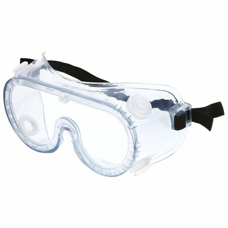 MCR SAFETY Glasses, 22 Series Indirect Vent, CL UV-AF, Elast, 36PK 2235